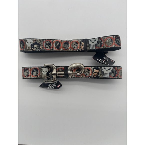 Buckle-Down Other - Marvel The Punisher Dog Leash Buckle Down Pet Leash‎ Comic Book Hero New